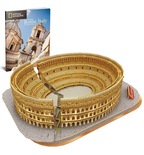 El Coliseo Roma Puzzle 3d Natgeo 131 Piezas Cubicfun 
