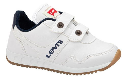 Tenis Tipo Escolar De Niño Levi's 0586 Blanco