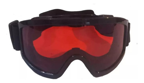 Lentes Googles Motocross Tácticos De Protección (mica Roja)