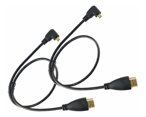 Cable Micro Hdmi 2 19.7 in Angulo Recto 90 Grado