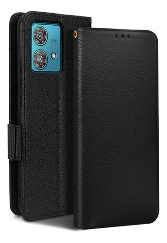 For Motorola Edge 40 Neo Litchi Pu Wallet Card Slot Case