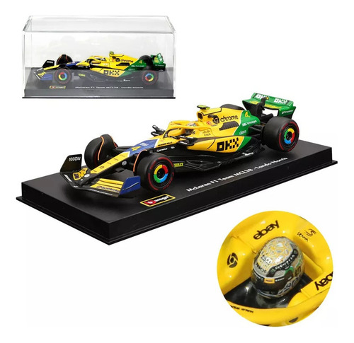 Bburago 1:43 F1 Mclaren Mcl38 Norris Mónaco Ayrton Senna Gp