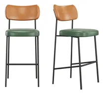 Comprar Kit 2 Banquetas Media Melissa Bar Cozinha Verde Musgou002Fwhisky