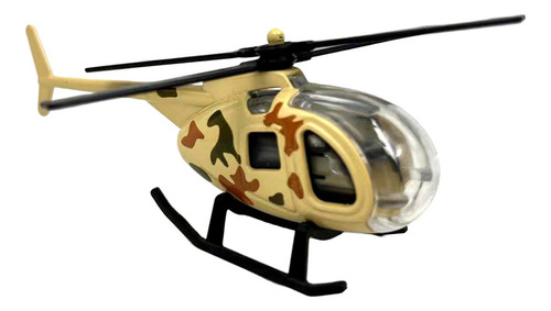 Ff Helicóptero De Aleación Fundida A Presión A Escala 1/64,