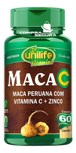  Maca Peruana Con Vitamina C + Zinc