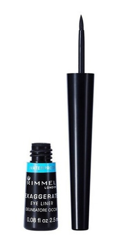 Delineador Liquido Ojos Rimmel Exaggerate Waterproof 01black