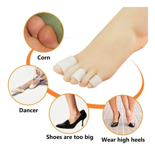Imagem 5 de 9 de Protetor Anti Bolhas Nos Dedos Dos Pés Kit 6 Pares Anticalo
