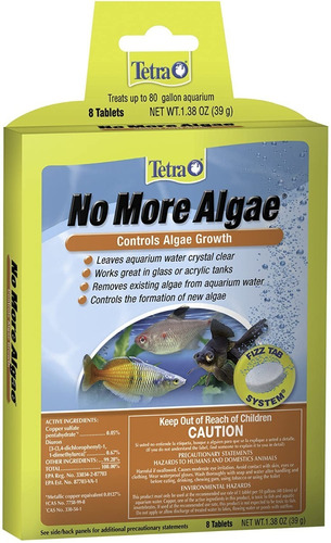 Tetra No More Algae 8 Tabletas Elimina Algas Alguicida