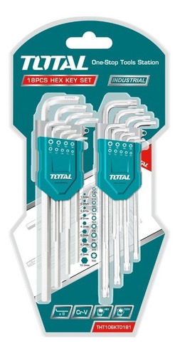 Set 18pcs Llave Allen Total Tools Tht106kt0181