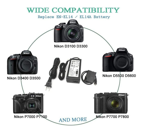 Adaptador De Corriente Alterna Eh5 + Ep5 Para Cámaras Nikon