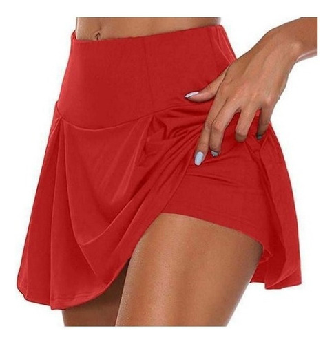 Falda Pantalón Deportiva De Fitness Corto Tenis Ropa Mujer .