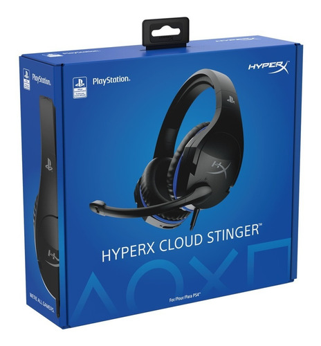 Auriculares Hyperx Cloud Stinger 4p5k0aa#abl Juegos Ps5 Ps4 Color Negro Color de la luz Sin Luz
