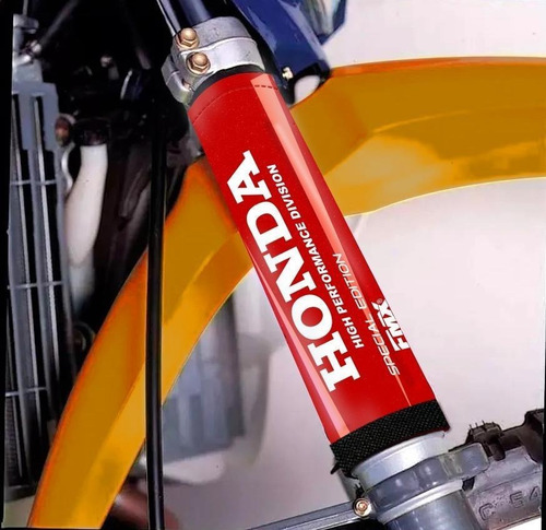 Imagen 2 de 4 de Juego Cubre Barrales Fuelles Neopren Rojo Honda 36cm Fmx