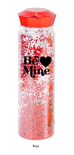 Botella Glitter Brillos Para Agua 500ml Be Mine Regalo