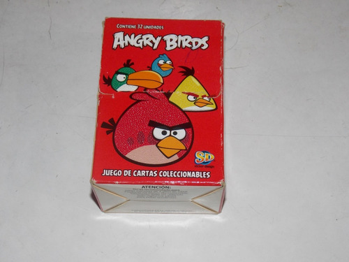20 Cartas Angry Birds Caja Roja A Eleccion - Impecables!