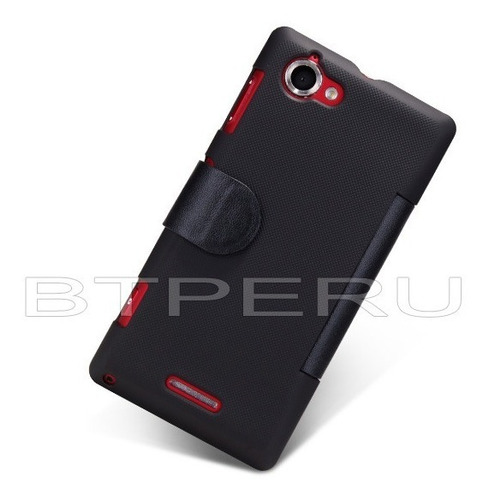 Estuche Cuero Filp Cover Sony Xperia L S36h Nillkin Protecto
