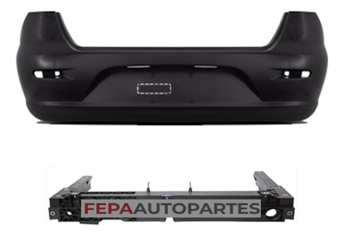 Paragolpes Trasero Fiat Siena 12 / 18 Fase 4 Iv Attractive