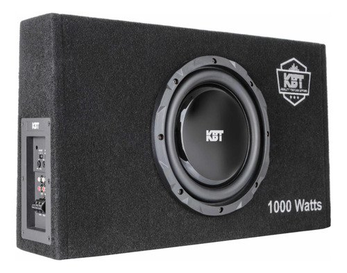 Subwoofer Kbt Plano De 10 En Caja Porteada Con Amplificador