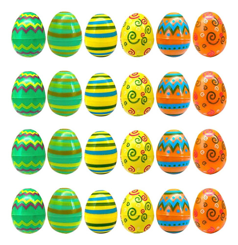 24x Huevos De Pascua Vacíos Cesta De Pascua Rellenos Para