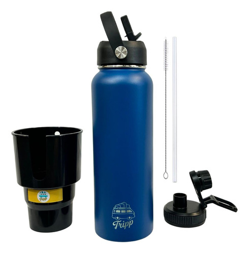 Bote De Agua Aislado 40oz + Expansor De Soporte Para Auto -