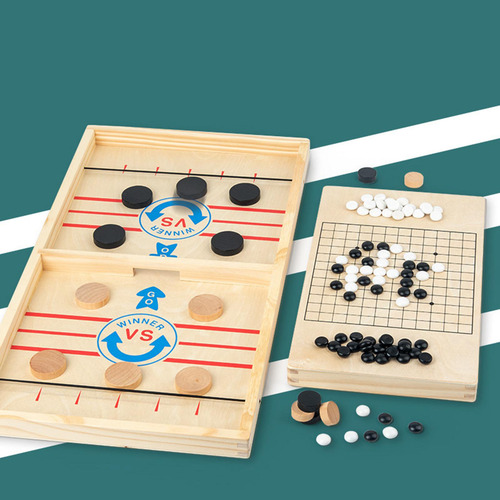 Juego De Disco Rápido De Madera, Juguete De 56x30x2,7cm