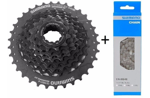 Cassete Shimano Altus Mega Range 8v 11-34 Hg31 + Corren Hg40