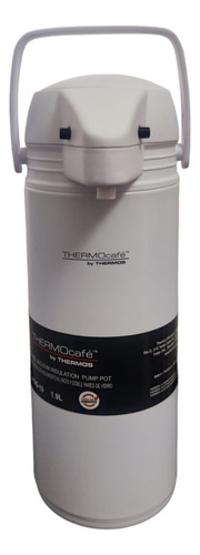 Termo Thermos Sifón 1,9l Vidrio  Blanco