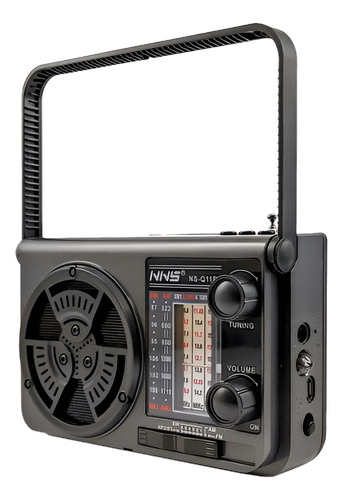 Radio Portatil Recargable Solar Bluetooth 8 Bandas 