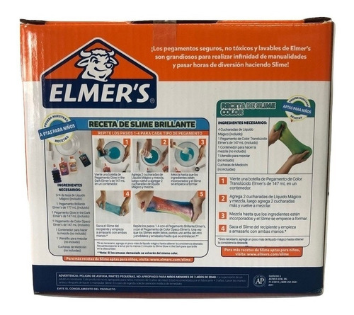 Super Kit Slime Elmers Fiesta + 5 Charms Unicornios Edic Lim