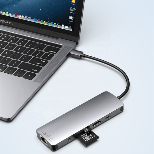 Imagen 3 de 3 de Hub Usb C, 9 En 1, Soporte Para Mac / Windows