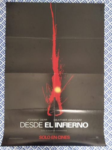 Afiche Original - Desde El Infierno From Hell Alan Moore !!