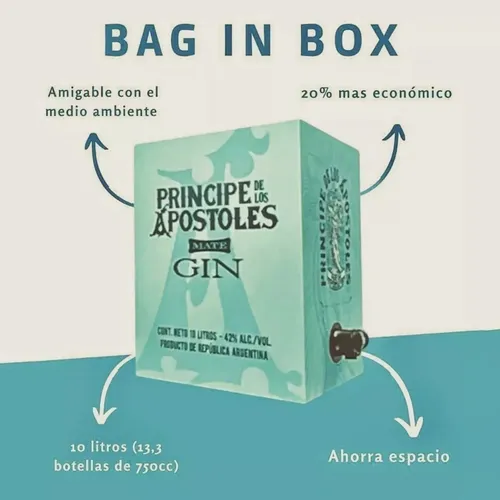 Gin Principe De Los Apostoles Bag In Box 10 Litros