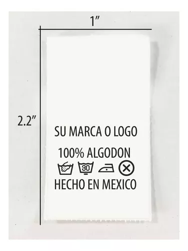 Interpretación controlador celos Etiquetas Para Ropa De Pellón Para Imprimir Tu Mismo 5000pz. en venta en El  Salto Jalisco por sólo $ 1,275.00 - OCompra.com Mexico