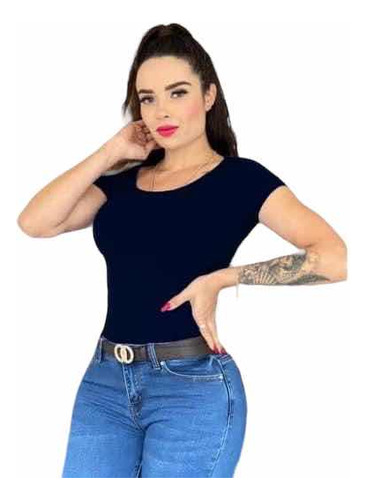 Blusa Manga Corta Licra Ajustable Colores Surtidos Dama 10pz