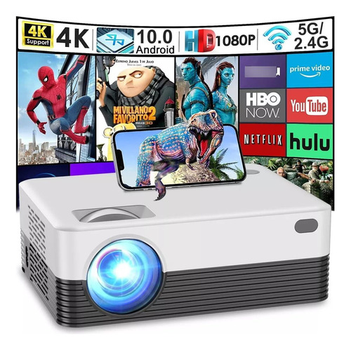 Proyector Portátil Full Hd 1080p, Wifi 5g, Bluetooth 4.0 And
