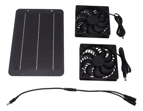 Kit De Ventilador De Panel Solar De 10w, Ventiladores Dobles