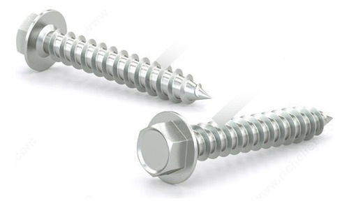 Tornillo Autorrosc Cabeza Hexagonal 8 X 3/8 Pack 100 Pz