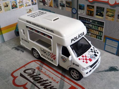 Miniatura Polícia Militar Pm Sp Base Comunitária Móvel Atual