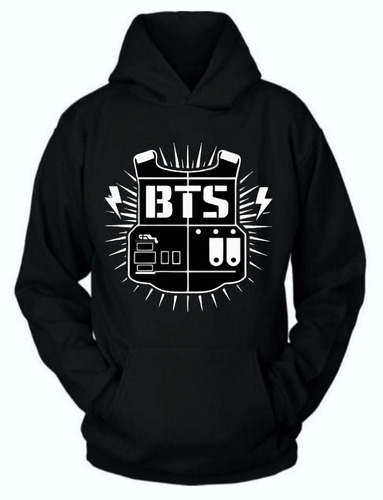 Buzo Canguro Bts Logo Chaleco Kpop Corea - Music/rock