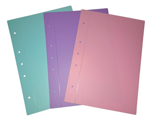 Carpeta Escolar A4 2 Tapas Plastica Pp Lama X Unid Pp-rosa Pastel