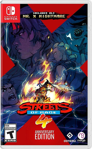 Streets of Rage 4  Anniversary Edition Nintendo Switch Físico