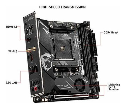 Mpg B550i Gaming Edge Wifi Motherboard Amd Am4 Ddr4