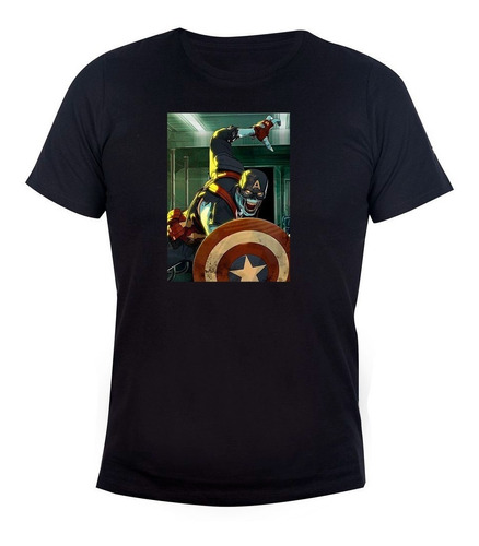 Remera Hombre Algodón Capitan America Zombie What If Marvel