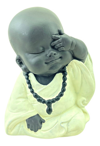 Figura Decorativa Niño Buda Bebe Sonrisa Zen Feng Shui Zn Ct