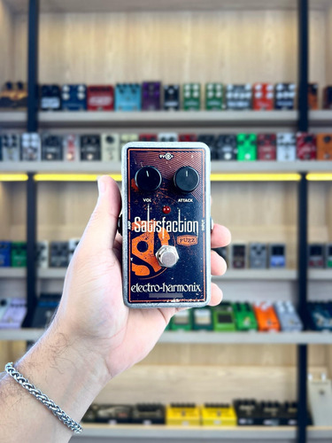 Pedal Ehx Satisfaction Fuzz Prateado (Usado)
