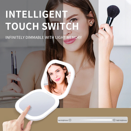 Mini Cadeira De Cosméticos Dobrável Touch Travel Led De 3 La