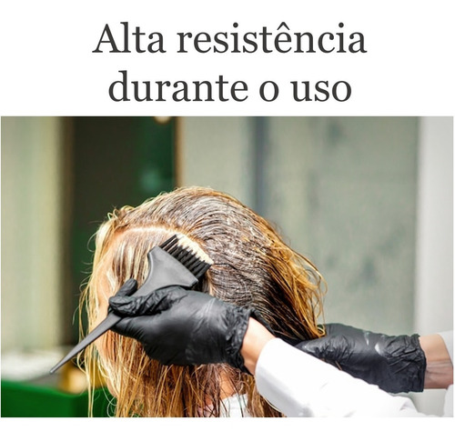 Luvas descartáveis antiderrapantes Talge cor preto tamanho G de nitrilo x 100 unidades
