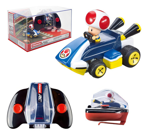 Mini Carro Mario Kart Control Remoto Carrera Nintendo Toad