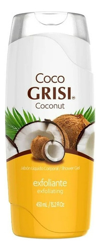 Jabón Líquido Corporal Grisi Neutro Exfoliante Coco 450 Ml