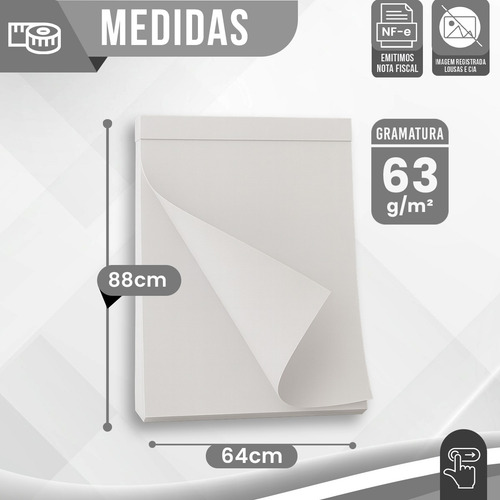 Bloco De Folhas P/ Flip Chart Cavaletes De Pintura 20 Folhas